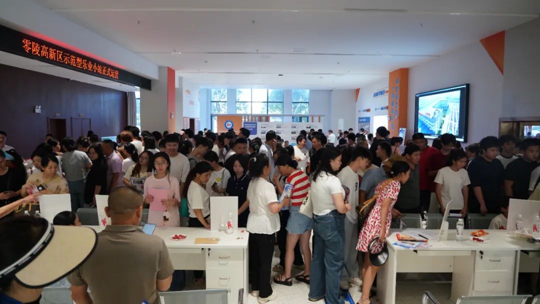 零陵区举行“百日千万”招聘会暨零陵高新区示范型乐业小站启动仪式