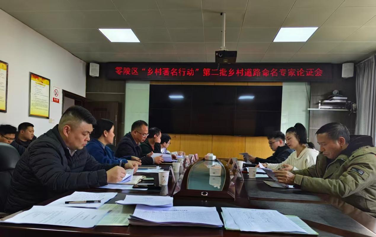 零陵区第二批乡村道路命名方案提请专家论证
