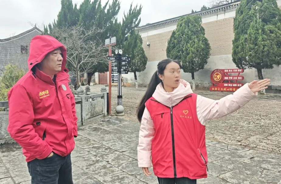 零度天气100℃心！零陵古城这抹“党旗红”超暖