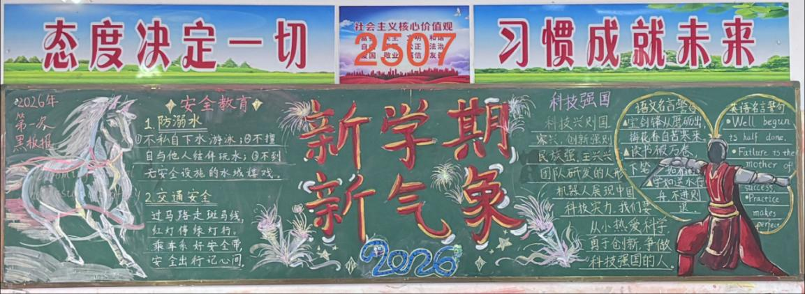 永州一中朝阳学校七年级部黑板报评比圆满落幕